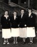 Marj Edey (left), June Bagley (2nd from left) & Anne Tachan (3rd from left)